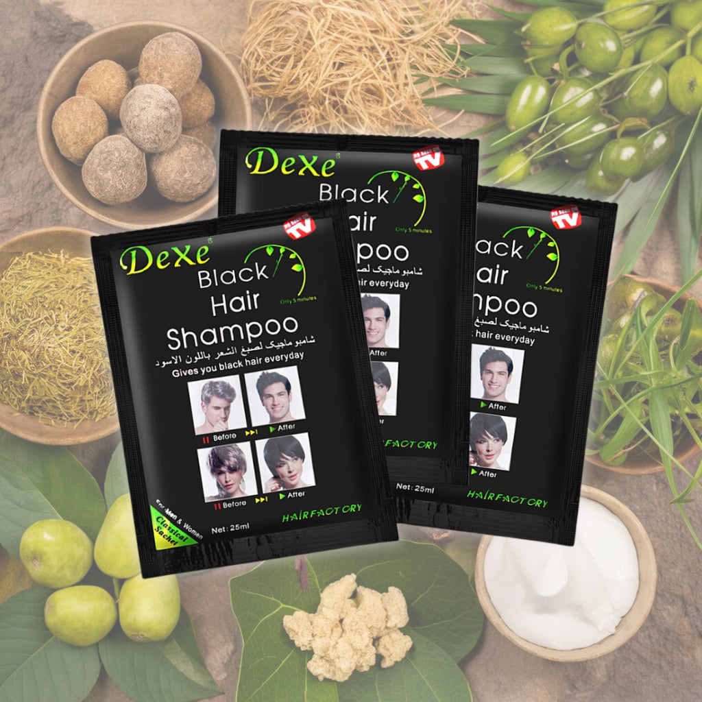 SHAMPOO CUBRE CANAS- DEXE NEGRO✅