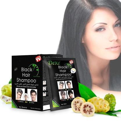 SHAMPOO CUBRE CANAS- DEXE NEGRO✅
